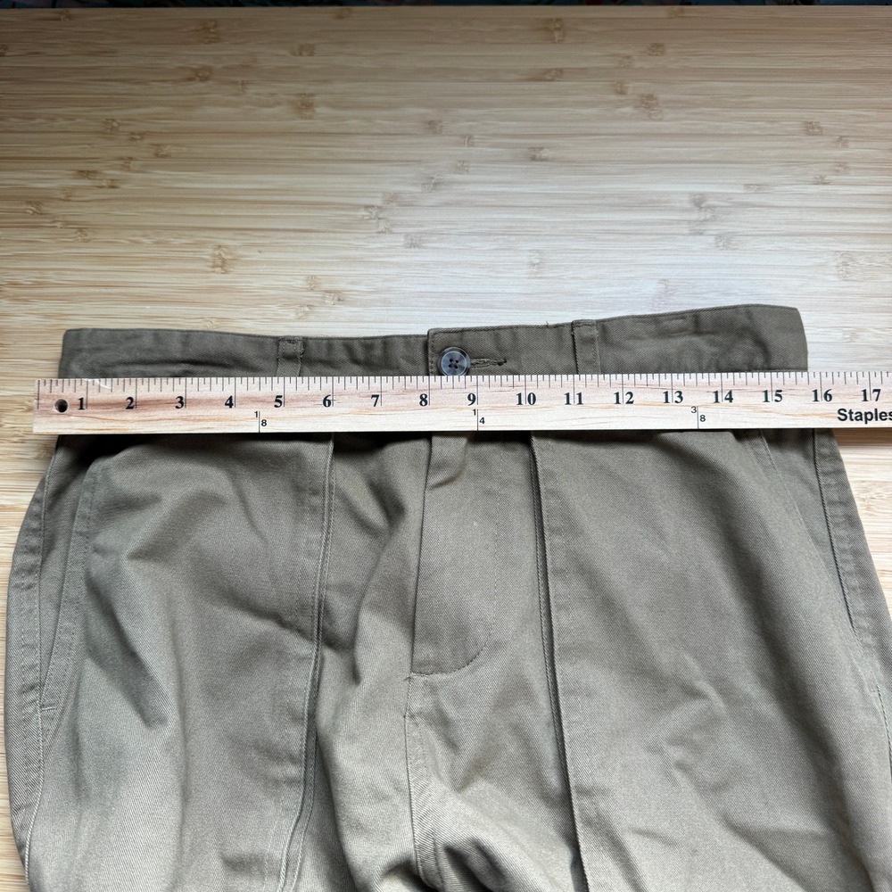 Mode Of One Mens Army Brown Relaxed Fit Straight Leg Utility Pants 30 - Picture 8 of 15